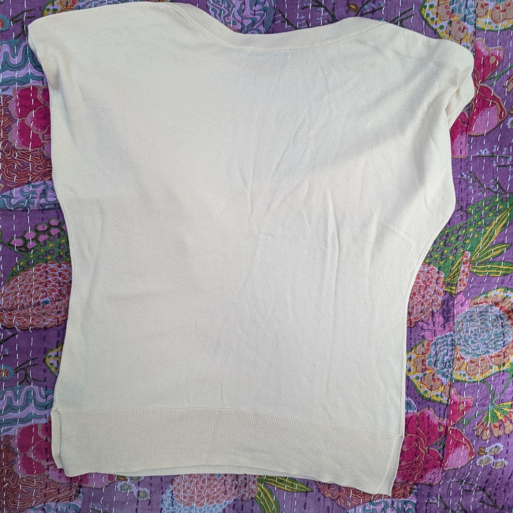 Rafaella Cream Button-Shoulder Sweater - Picture 4 of 4